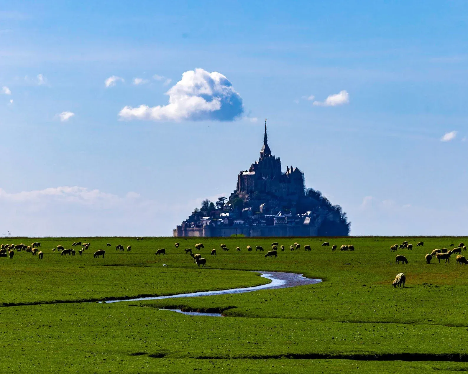 Mont-Saint-Michel Hill View